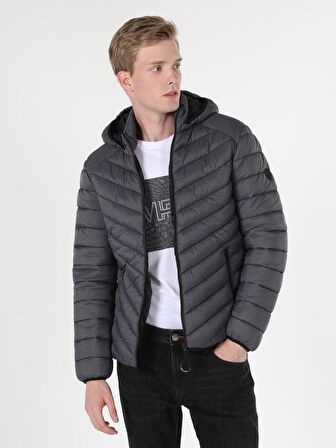  Slim Fit  Erkek Antrasit Mont
