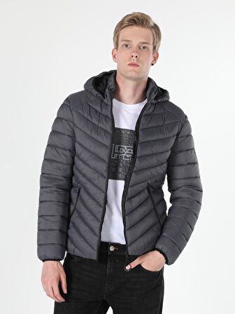  Slim Fit  Erkek Antrasit Mont