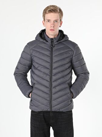  Slim Fit  Erkek Antrasit Mont