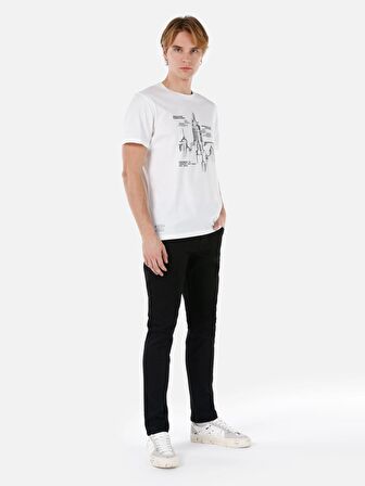 044 Karl Düşük Bel Düz Paça Straight Fit Siyah Erkek Jean Pantolon Cl1031096
