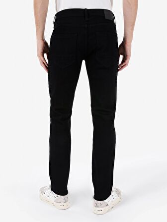 044 Karl Düşük Bel Düz Paça Straight Fit Siyah Erkek Jean Pantolon Cl1031096