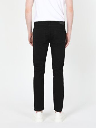 041 Danny Düşük Bel Dar Paça Slim Fit Siyah Erkek Jean Pantolon