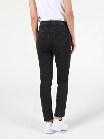 760 Dıana Yüksek Bel Dar Paça Super Slim Fit Siyah Kadın Jean Pantolon Cl1040215