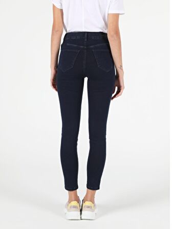 760 Dıana Yüksek Bel Dar Paça Super Slim Fit Mavi Kadın Jean Pantolon