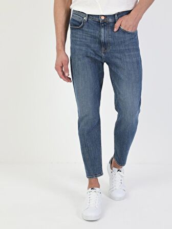 039 Lucas Drop Crotch Carrot Leg Carrot Fit Mavi Erkek Jean Pantolon