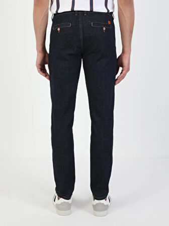 034 Denım Chıno Düşük Bel Dar Paça Slim Fit Jean Erkek Jean Pantolon Cl1049645
