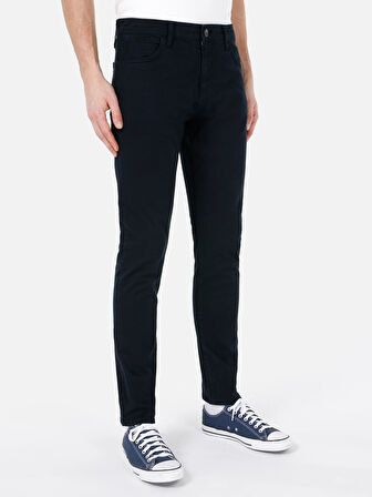 067 Jack Normal Kesim Orta Bel Daralan Paça Lacivert Erkek Pantolon