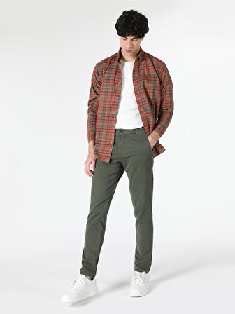 Slim Fit Orta Bel Erkek Pantolon