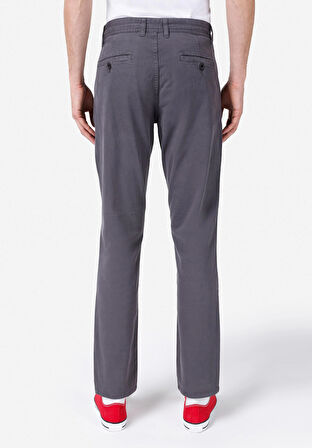 Regular Fit Orta Bel Düz Paça Erkek Gri  Pantolon Cl1049750