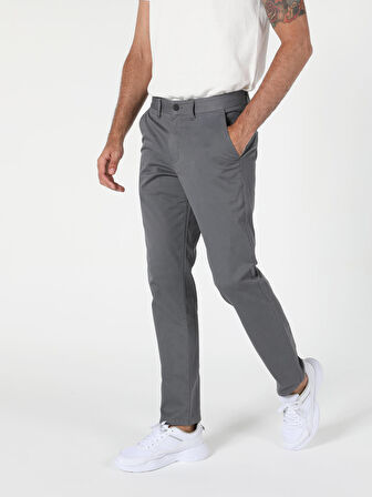 Regular Fit Koyu Gri Erkek Pantolon