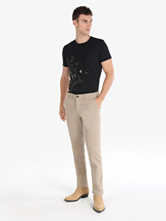 Regular Fit Orta Bel Sarı Erkek Pantolon Cl1049750