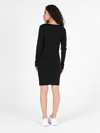 Slim Fit Kadın Çok Renkli Elbise