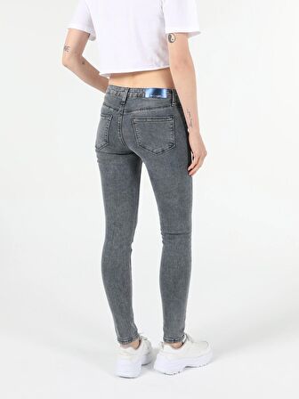 759 Lara Orta Bel Dar Paça Super Slim Fit Kadın Jean Pantolon Cl1054582