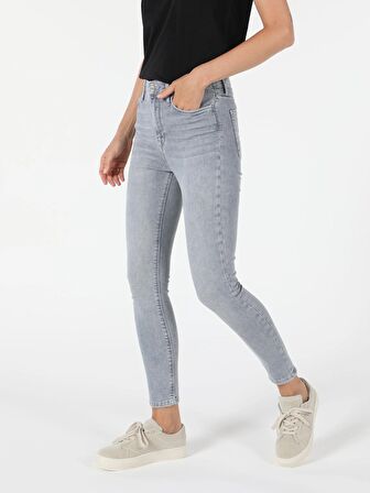 760 Dıana Yüksek Bel Dar Paça Super Slim Fit Mavi Kadın Jean Pantolon Cl1055521