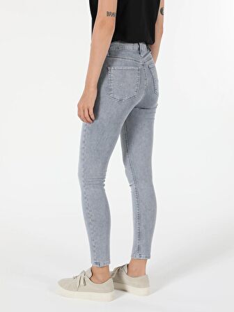 760 Dıana Yüksek Bel Dar Paça Super Slim Fit Mavi Kadın Jean Pantolon Cl1055521