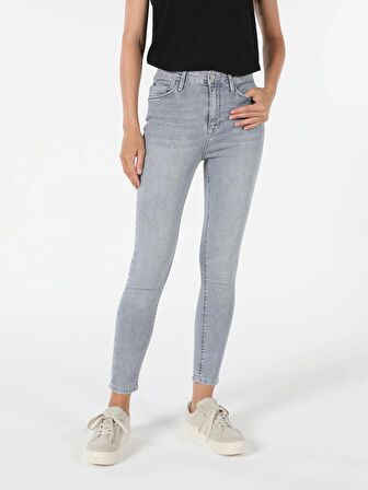 760 Dıana Yüksek Bel Dar Paça Super Slim Fit Mavi Kadın Jean Pantolon Cl1055521