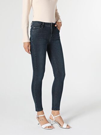 759 Lara Orta Bel Dar Paça Super Slim Fit Jean Kadın Jean Pantolon