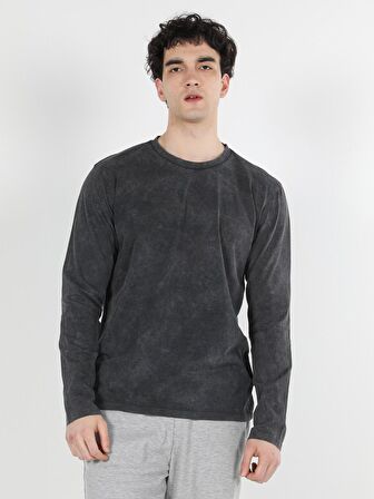 Antrasit Erkek Tshirt U.kol