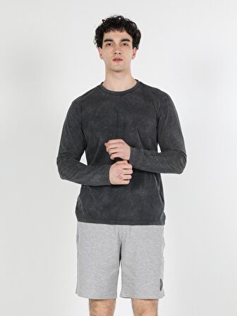 Antrasit Erkek Tshirt U.kol