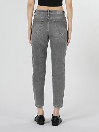 891 Maya Slim Fit Normal Bel Daralan Paça Gri Kadın Jean Pantolon Cl1057945