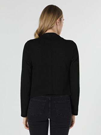 Regular Fit Blazer Siyah Kadın Ceket