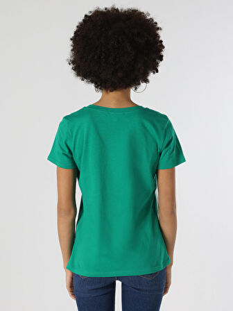 Yeşil Kadın Tshirt K.kol