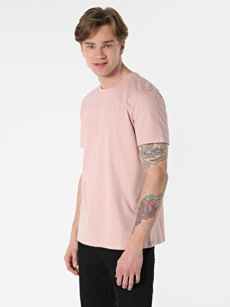 Pembe Erkek Tshirt K.kol