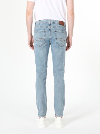 044 Karl Normal Kesim Düşük Bel Düz Paça Açık Mavi Erkek Pantolon