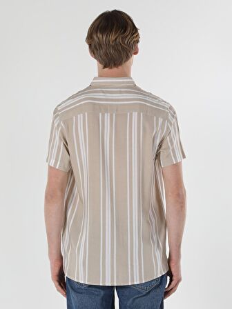 Bej Erkek Gömlek K.kol