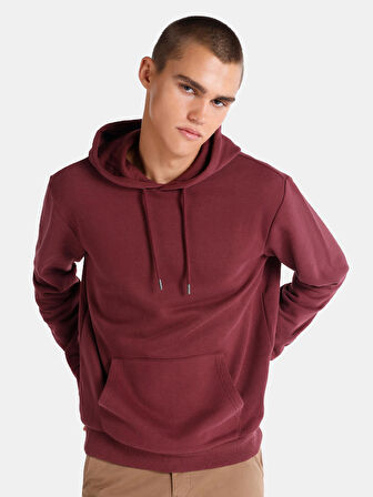 Bordo Erkek Sweatshirt