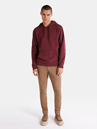 Bordo Erkek Sweatshirt