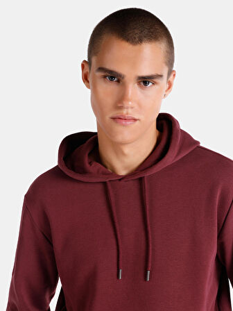 Bordo Erkek Sweatshirt