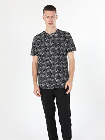 Siyah Erkek Tshirt K.kol