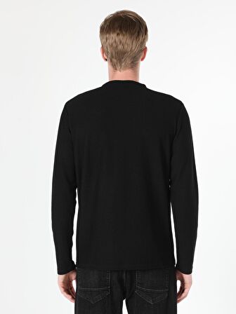 Siyah Erkek Tshirt U.kol