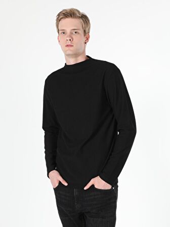 Siyah Erkek Tshirt U.kol