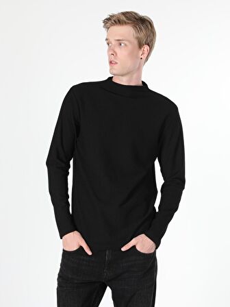 Siyah Erkek Tshirt U.kol