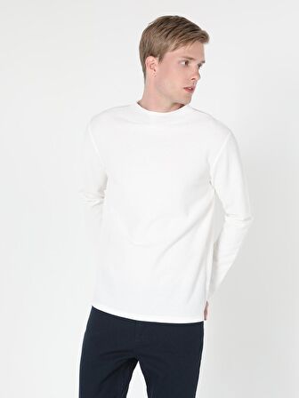 Beyaz Erkek Tshirt U.kol