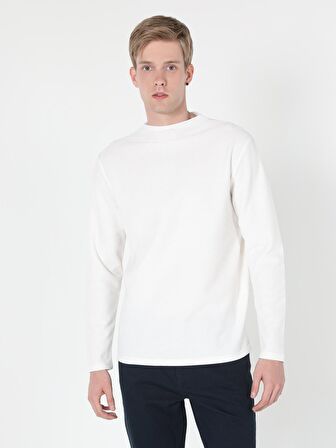 Beyaz Erkek Tshirt U.kol