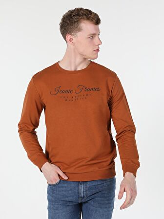 Turuncu Erkek Sweatshirt