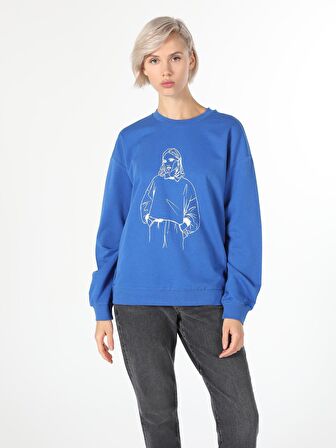 Mavi Kadın Sweatshirt