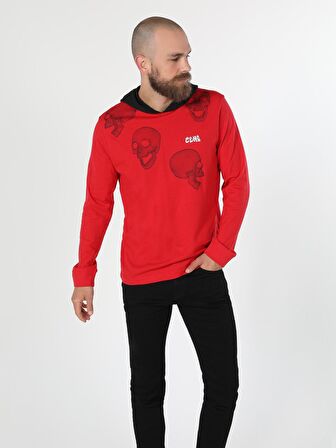 Kırmızı Erkek Tshirt U.kol