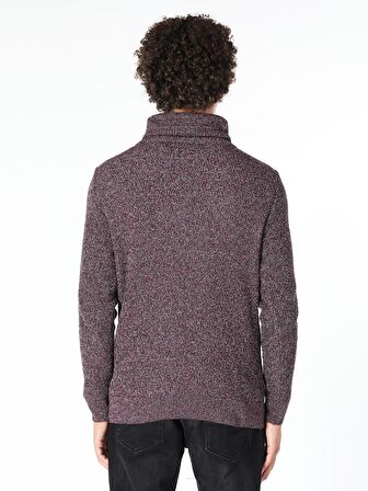 Slim Fit Bordo Erkek Kazak