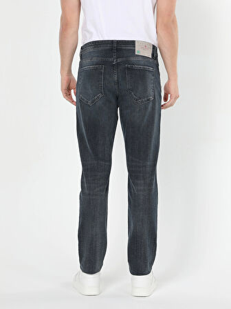 041 Danny Dar Kesim Düşük Bel Dar Paça Koyu Mavi Erkek Jean Pantolon Cl1061330