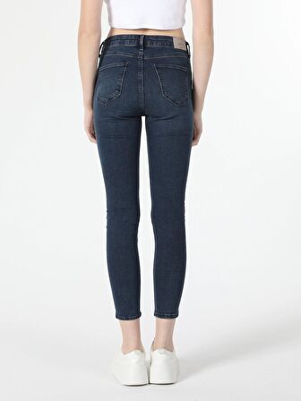 759 Lara Süper Dar Fit Normal Bel Dar Paça Mavi Kadın Jean Pantolon Cl1061397