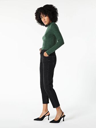 891 Maya Slim Fit Normal Bel Daralan Paça Siyah Kadın Jean Pantolon Cl1061423