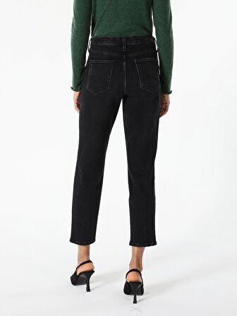 891 Maya Slim Fit Normal Bel Daralan Paça Siyah Kadın Jean Pantolon Cl1061423