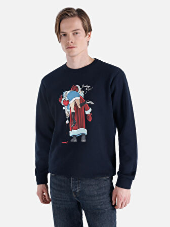 Lacivert Erkek Sweatshirt