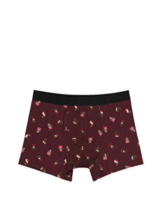 Modern Fit Baskılı Erkek Çok Renkli Boxer