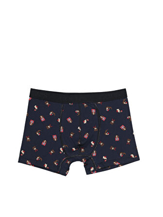 Modern Fit Baskılı Erkek Çok Renkli Boxer
