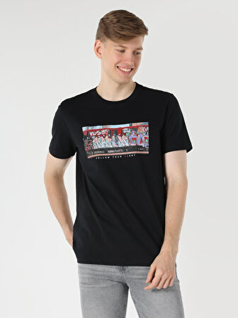Siyah Erkek Tshirt K.kol